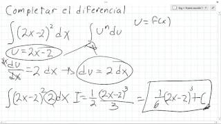 Completando el diferencial Metodo para calculo integral [upl. by Oirramed]