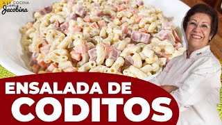 COMO HACER ENSALADA DE CODITOS  COMO HACER ENSALADA DE CODITOS CON JAMON [upl. by Britta663]