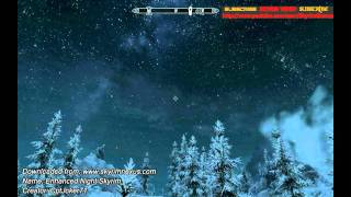 Skyrim  Enhanced Night Sky mod [upl. by Lirret616]