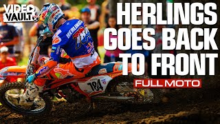 FULL MOTO Jeffrey Herlings Tears Through the US After First Turn Crash  2017 Ironman 450 Moto 2 [upl. by Lehcnom212]