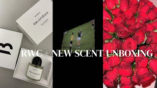 Byredo Parfum Unboxing Rugby World Cup We  da club Gettin’ lashes done [upl. by Sidwohl172]