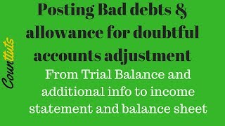 Bad Debts amp Allowance For Doubtful Accounts Provision for bad debts In Financial Statements [upl. by Dahl]