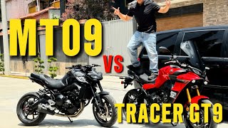 MT09 vs TRACER GT9 🏍️💨🛫 [upl. by Vannie]