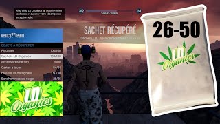 GTA ONLINE TROUVER TOUS EMPLACEMENT SACHET LD ORGANICS PRODUCTS LOCATIONS COLLECTIBLES 100100 2 [upl. by Delmer]