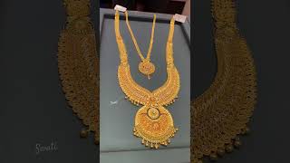 necklace necklaces haram gold jewellery ranihaar marathahalli shorts dhanteras diwali [upl. by Kalvin]