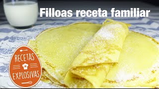 Como hacer Filloas  Muy facil y rápida  Recetas Explosivas [upl. by Freddi]