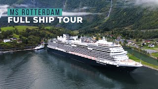 9Min ROTTERDAM Ship Tour Holland America [upl. by Irodim766]