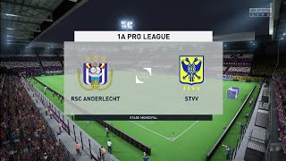 FIFA 23  Anderlecht vs St Truiden  1A Pro League  Gameplay [upl. by Ynaitirb67]