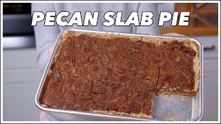 Pecan Slab Pie  Pecan Sheet Pan Pie Recipe  Glen And Friends Cooking [upl. by Lloyd]