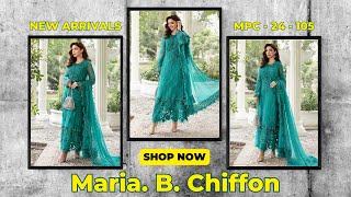 Maria B Luxury Chiffon  Ladylike Dresses Store  Master Replica  Designer Clothing  Luxury Formal [upl. by Oneida]