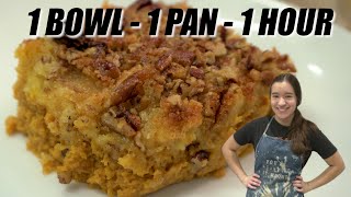 DELICIOUS EASY PUMPKIN DUMP CAKE Last minute Thanksgiving Dessert thats Better than Pumpkin Pie [upl. by Otilrac926]