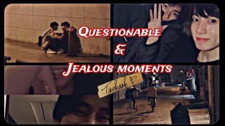 Questionable moments  jealous jk  Taekook the couple taekook [upl. by Tse]