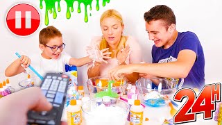 24H PAUSE SLIME CHALLENGE 1H compilation Swan et Néo [upl. by Barbe]