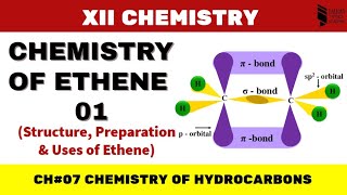 Chemistry of Hydrocarbons 06  Structure Preparation and Uses of Ethene  XII Chemistry [upl. by Rue194]