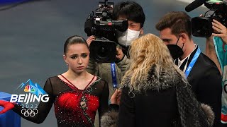 Behind the scenes of Shcherbakova Trusova Valievas free skate  Winter Olympics 2022  NBC Sports [upl. by Krock713]