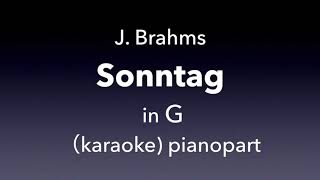 Sontag J Brahms in G Piano accompanimentkaraoke [upl. by Aelak]