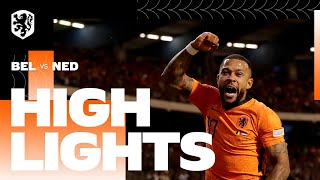 𝐁𝐈𝐆 𝐖𝐈𝐍 🔥🇳🇱  Highlights België  Nederland 362022 Nations League [upl. by Eelano]