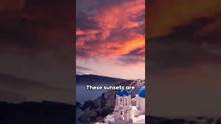 Santorini Sunsets Romance in the Greek Islands top10 shorts [upl. by Enecnarf]