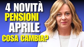 PENSIONI APRILE 2024  NOVITÀ E IMPORTI  COSA CAMBIA [upl. by Krasnoff990]