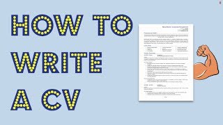 How to write a CV Get noticed by employers [upl. by Enaxor]