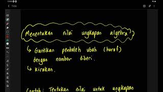 Bab 5 Tingkatan 1 Part 1 51 Pemboleh Ubah dan Ungkapan Algebra [upl. by Nitin]