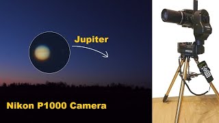 Nikon P1000  Zooming Jupiter in the morning sky 2021 No telescope  its just a camera Super zoom [upl. by Holcman852]