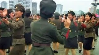 Lets dance Nordkoreaner Tanzen für den Diktator  DER SPIEGEL [upl. by Eneleh362]