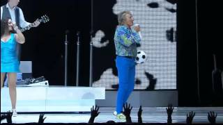 Rod Stewart Performs quotHot Legsquot and Shows Off His Soccer Skills [upl. by Ludlow245]