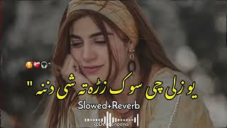 Yaw Zale Che Sok Zrah Ta She Danana 🥰  Slowed And Reverb  Pashto New Song  Khattaklofi [upl. by Lamdin]