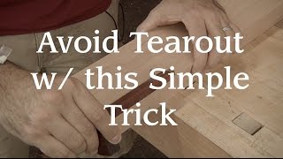 Avoid Tearout With This Simple Trick [upl. by Lechner850]