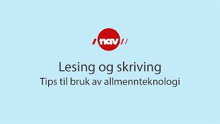 Lesing og skriving [upl. by Aicilram]