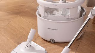 Homettler New Spin Mop separate Dirty ampClear Water [upl. by Maxey]