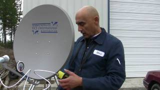 How to set up an fta satellite system or aligning an FTA dish ftainstallation satellitefindermeter [upl. by Quintus349]