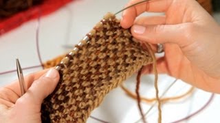 How to Do a Linen Stitch  Knitting [upl. by Iover]