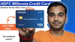 HDFC Millennia Credit Card Detailed Review After 1 Year  Pros and Cons [upl. by Nylevol]