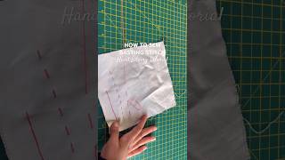 HOW TO SEW A BASTING STITCH  Hand Sewing Tutorial sewing [upl. by Ssur72]