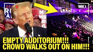 Trump Gets STUNNED by EMPTY Crowd in PA Speech [upl. by Yajiv]