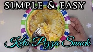 Easy Keto Pizza Snack [upl. by Aihtnyc]