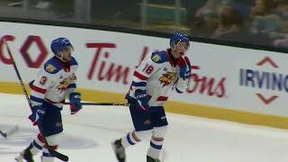 Caleb Desnoyers scores his first goal in the QMJHL [upl. by Ateekram331]