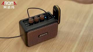 Loa Ampli Guitar Mini Aroma AG04 Bluetooth [upl. by Aniham]