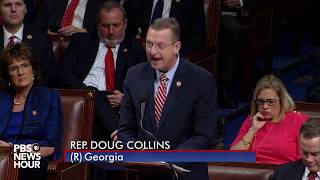 WATCH Rep Collins full closing statement ahead of House impeachment vote  Trump impeachment [upl. by Nyleahcim]