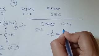 Draw Structural formula for Alkane alkene alkyne class 10 basic [upl. by Inaboy]