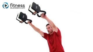 Double Kettlebell Workout  Fitness Blenders Calorie Blasting Kettlebell Training [upl. by Aemat]