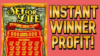 Big INSTANT WIN  PROFIT  Set for LIFE Saturday 86  New York Lottery [upl. by Roxie]