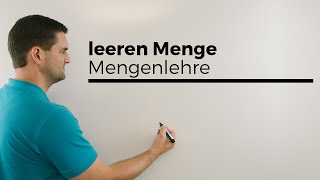 Aus der leeren Menge kann man alles basteln Mengenlehre  Mathe by Daniel Jung [upl. by Eiger186]