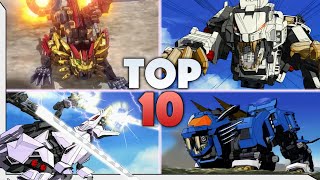 TOP 10 Zoids Battles [upl. by Dunc]