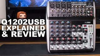 Behringer XENYX Q1202USB Mixer Review  Test  Explained [upl. by Orel414]