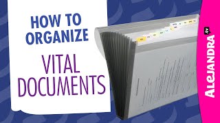 How to Organize Important Documents at Home Part 6 of 10 Paper Clutter Series [upl. by Annai397]