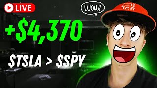 4370 Scalp Trading TSLA  Options Day Trading Trading Recap [upl. by Aicertap]