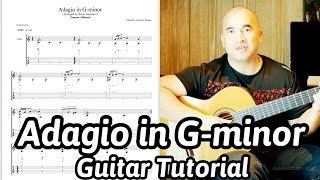 Adagio in G minor  Tomaso Albinoni amp Remo Giazotto  Acoustic Guitar Lesson  NBN Guitar [upl. by Nerfe231]